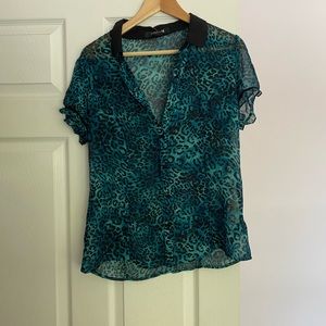 Leopard print blouse